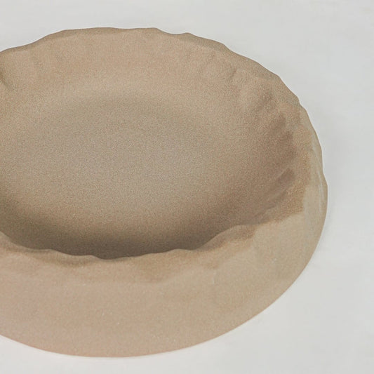 Closeup brown textured wooden tray surface detail modern decorative tray for coffee table console decor.