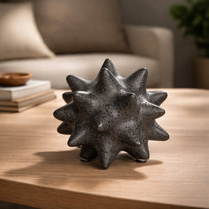 Black Atom Ceramic Sculpture