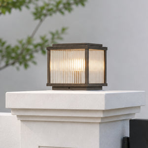 Box Outdoor Gate Deck Light - Brown