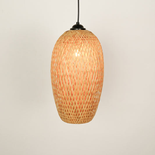 Braided Bamboo Pendant Lamp