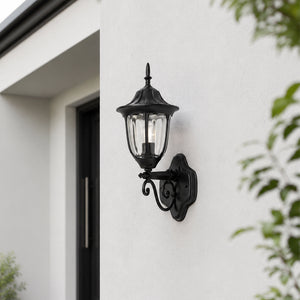 Country Outdoor Wall Light - Black