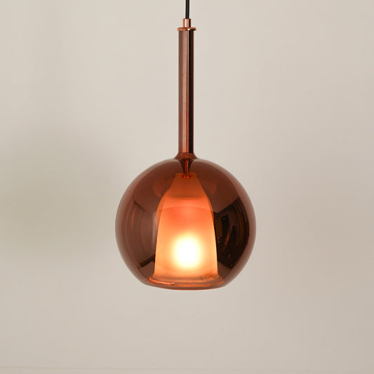 Deko Rose Gold Glass Hanging Light