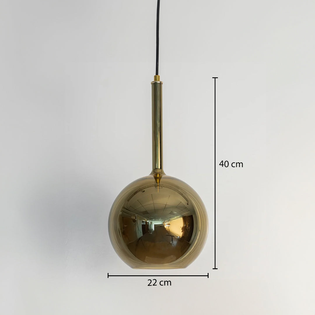 Deko Gold Glass Hanging Light