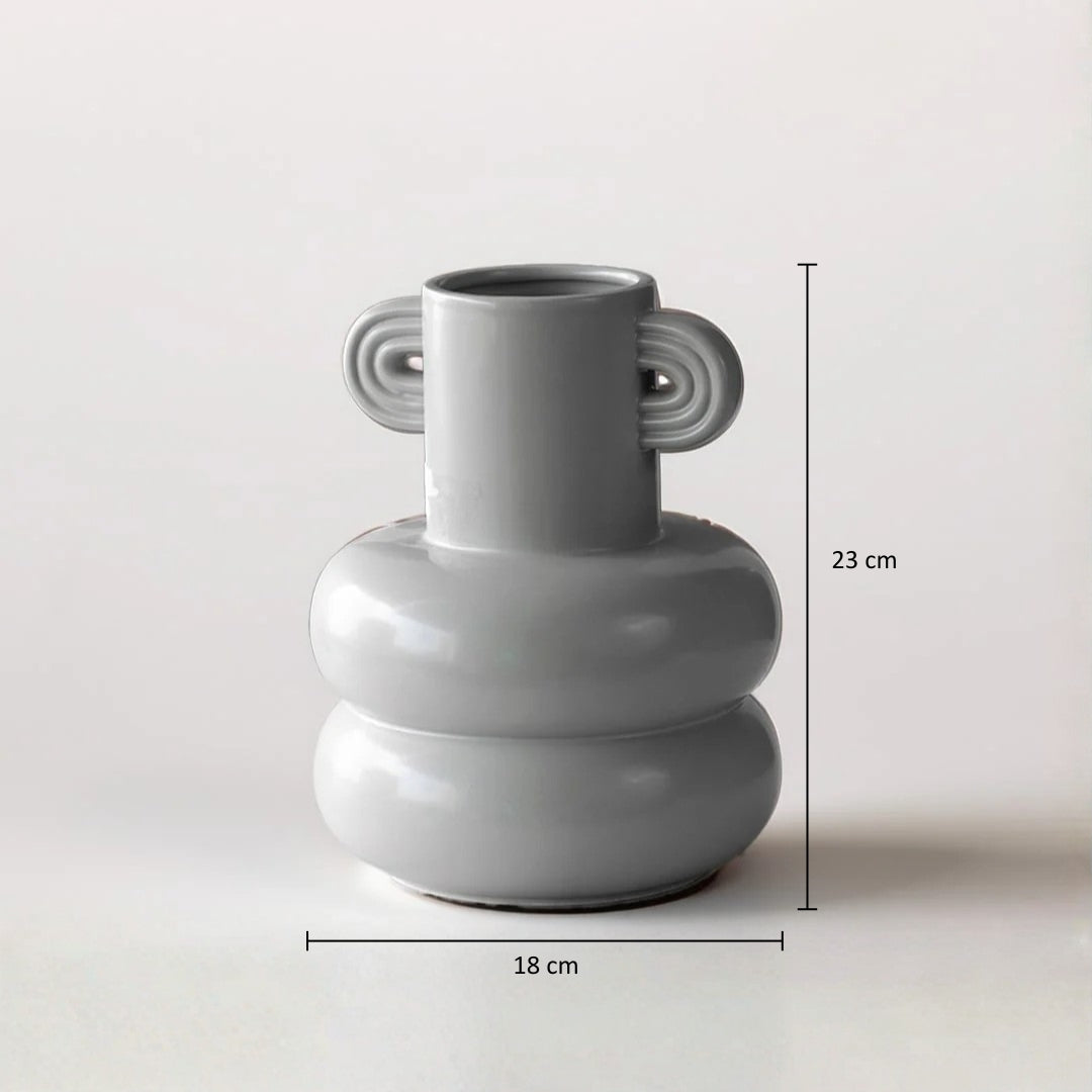 Deniz Deco Grey Vase - Small