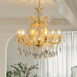 Losico 7-Arm Crystal Cascade Chandelier