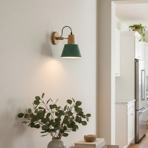 Empire Wooden Wall Light - Green