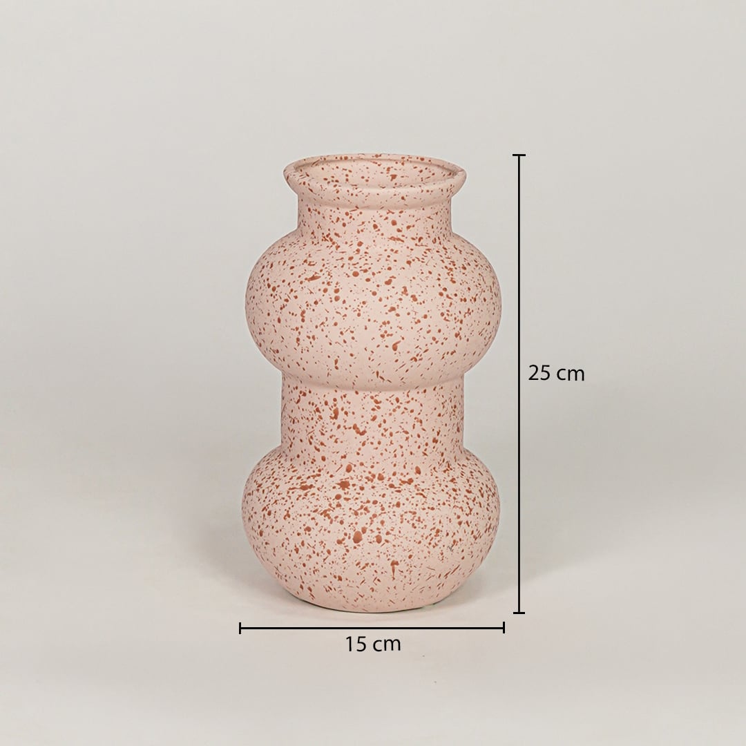 flagon ceramic vase pink dimensions