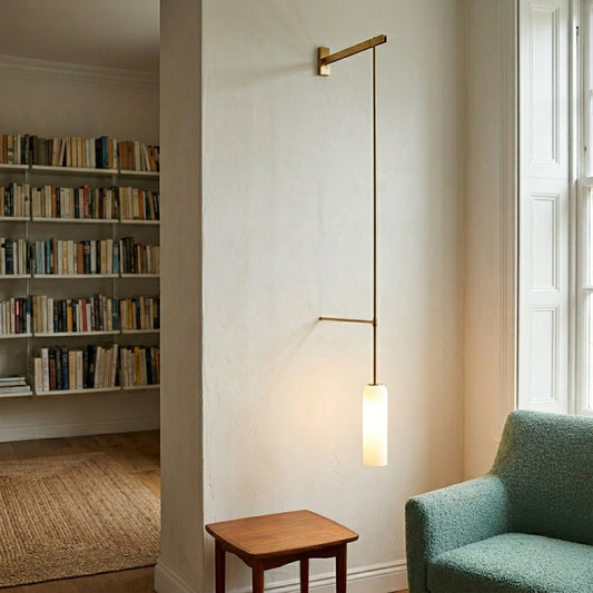 Float Suspension Wall Sconce - White