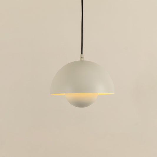 Flowerpot Pendant Light - White