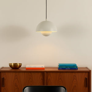 Flowerpot Pendant Light - White