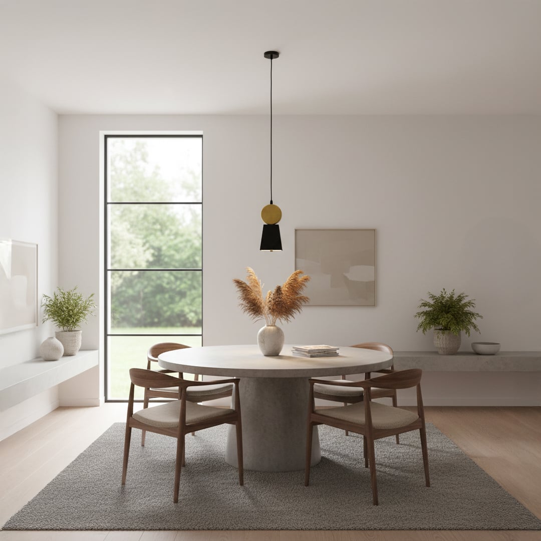 gatik drop pendant light truncated frustum main lifestyle