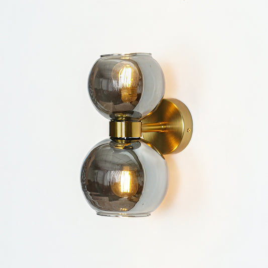 Glass Globe Wall Light