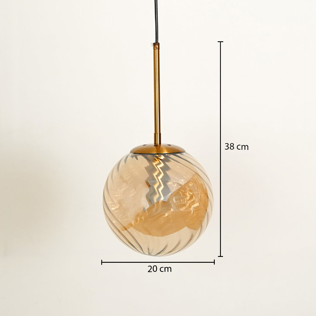Glimmer Glow Hanging Lamp - Globe
