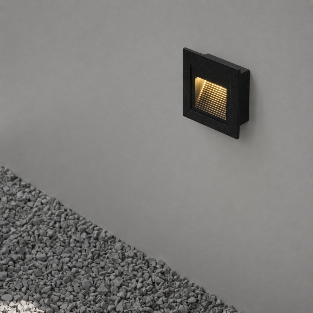 Grey Metal Outdoor Foot Light