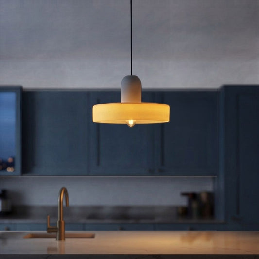 Italian Retro Pendant Light - Beige & Orange