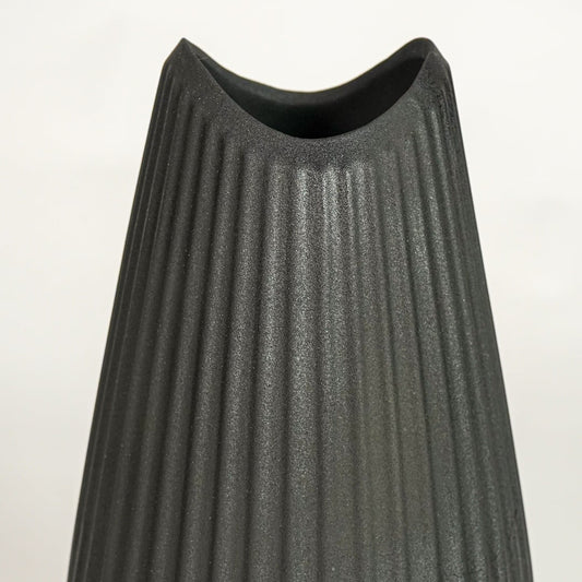 jade ceramic black european vase closeup
