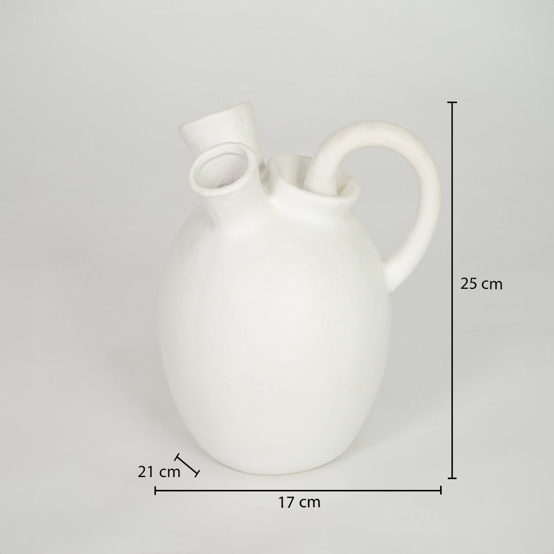Jade White Harappan Ceramic Vase