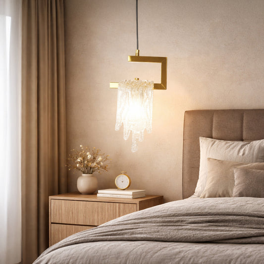 Kristy Pendant Light Crystal & Brass