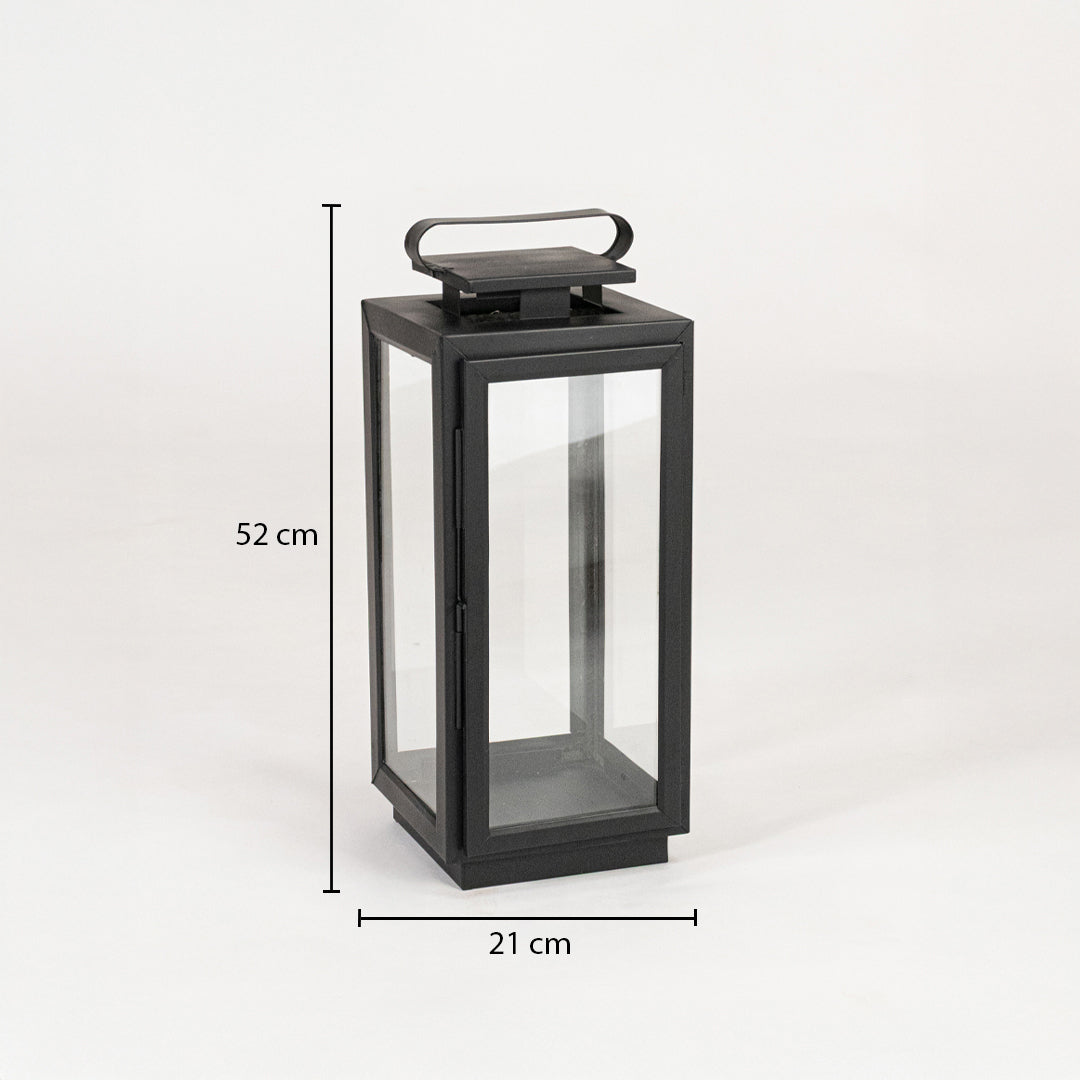 Kuba Metal Lantern - Black