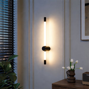 Linear LED Tube Wall Light - Black