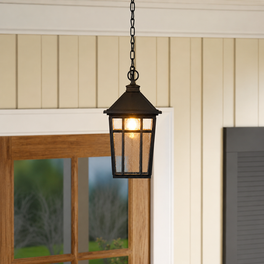 Lodge Birdcage Outdoor Hanging Lamp
