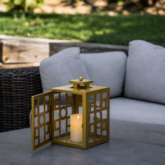 Lova Metal Golden Lantern - Small