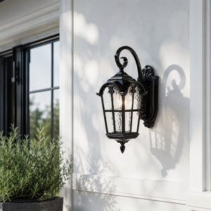 Lumiere Outdoor Wall Light Down - Black