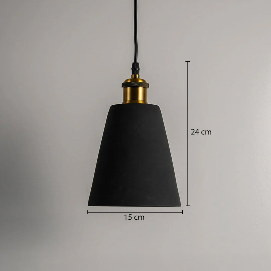 Macaron Single Head Colored Pendant Light - Black
