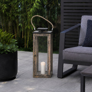 Merbau Wooden Lantern - Large