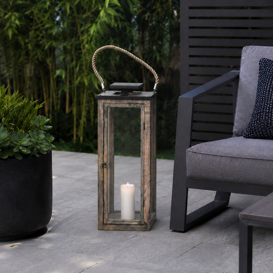 Merbau Wooden Lantern - Large