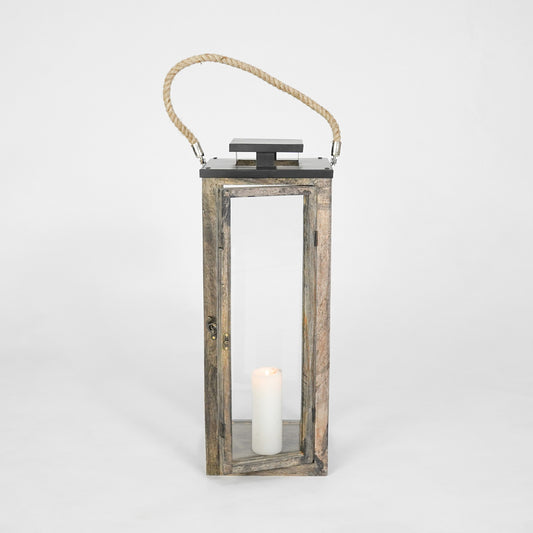 Merbau Wooden Lantern - Large