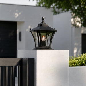 Mini Chamber Outdoor Gate Light Black - Small