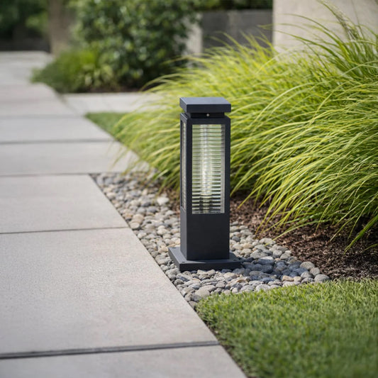 Modern Boxy Outdoor Pathway Light