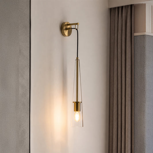 Modern Crystal Glass Baseball Bat Sconce Lamp