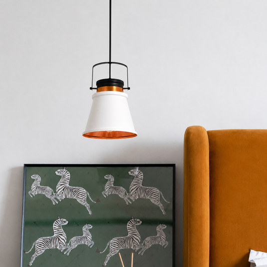 Modern Style Conical Shape Metal Hanging Lamp
