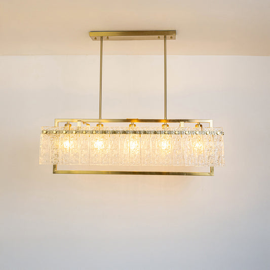 Gold metal crystal chandelier with sparkling glass detailing creating elegant modern ceiling lighting for upscale interiors.