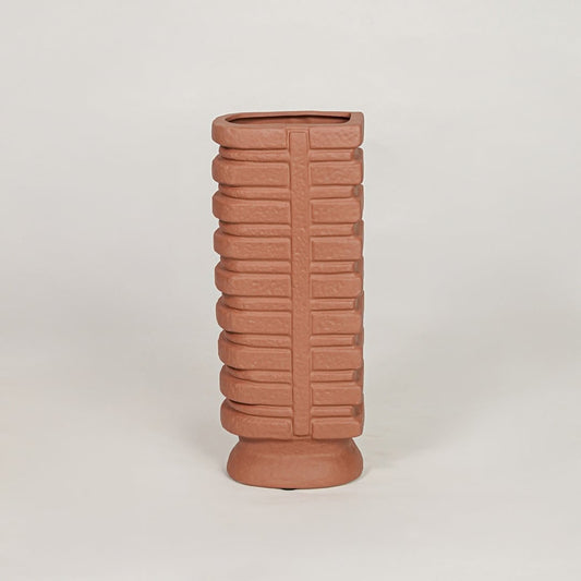 neocong ceramic vase brown white background
