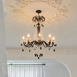 Noir Royal Crystal Chandelier - Black