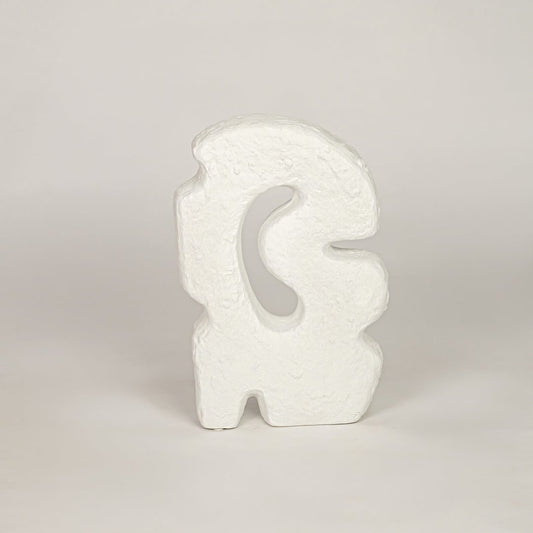 orra abstract ceramic sculpture - white white background 1