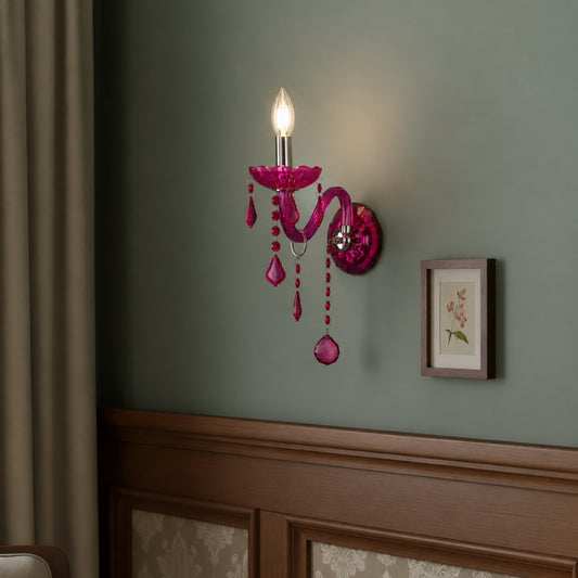 Palais 1-Light Wall Sconce - Purple
