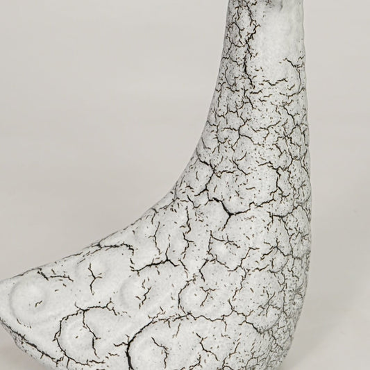 pottery bird figurine large closeup