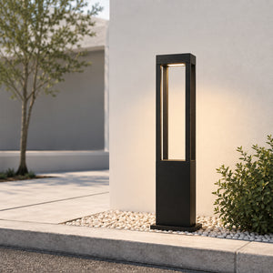 Rectangular Column Outdoor Pole Light