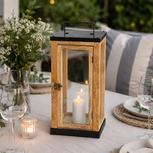 Reko Wooden Lantern - Medium