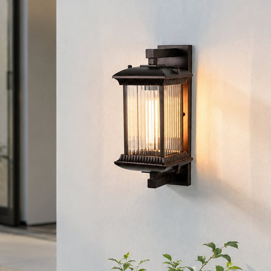 Retro Rectangular Outdoor Wall Light
