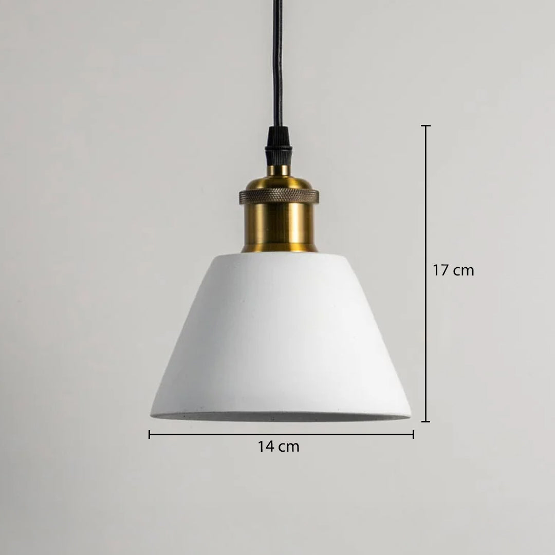 Riankh Modern Resin Pendant Lamp - White