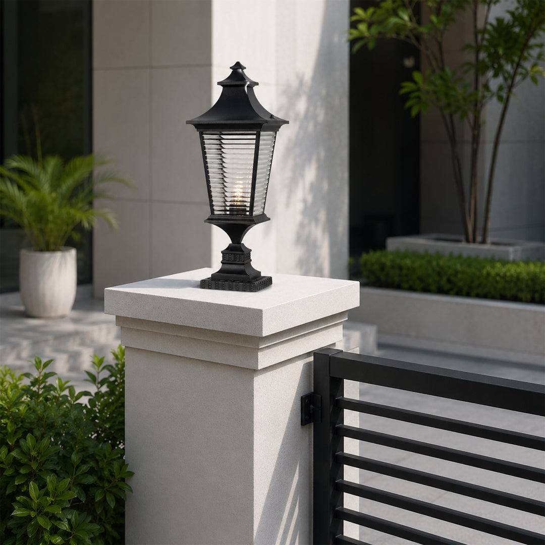 Schoolcraft Carriage Outdoor Gate Light - Black