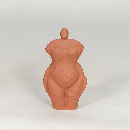 Terracotta ceramic decor sculpture modern decorative showpiece for table console shelf living room home decor styling.