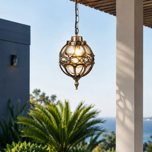 Serenara Bronze Outdoor Hanging Light - Medium