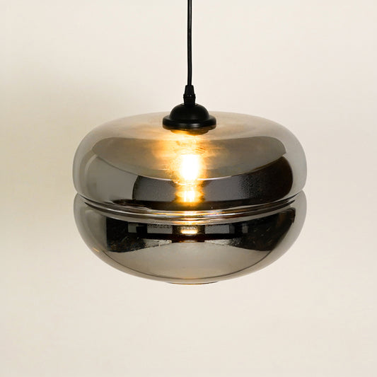 Smoky Grey Glass Pendant Light