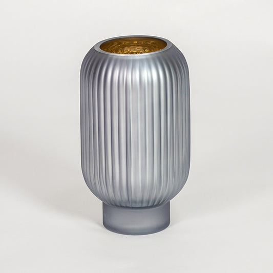 Spitalfields Ribbed Glass Vase